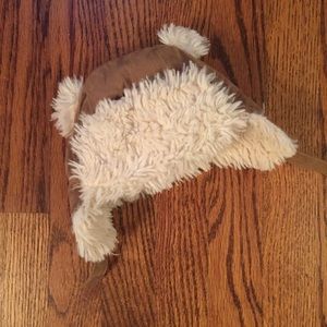 Shearling winter baby hat